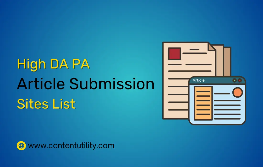 High DA PA Free Article Submission Sites List 2024